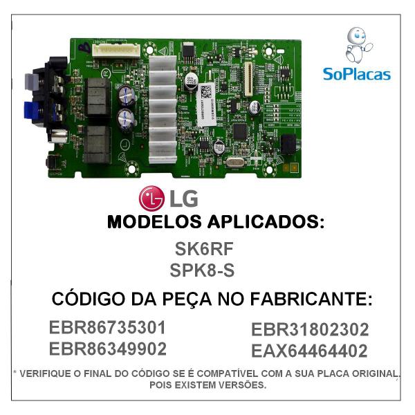 Imagem de Placa amplificadora lg sk6rf spk8-s ebr86735301 eax64464402 nova  original