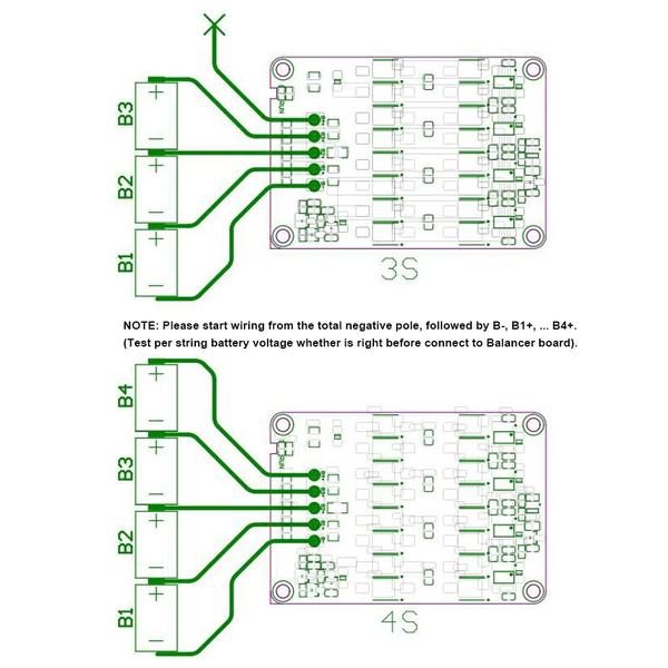 Imagem de Placa balanceadora QINIZX 4S 12V 5A Bateria, Equalizador ativo BMS