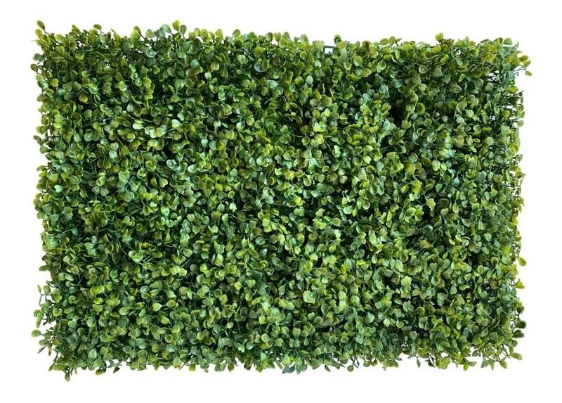 Imagem de Placa Buchinho Artificial 40x60 Buxinho Muro Flor Grama samambaia