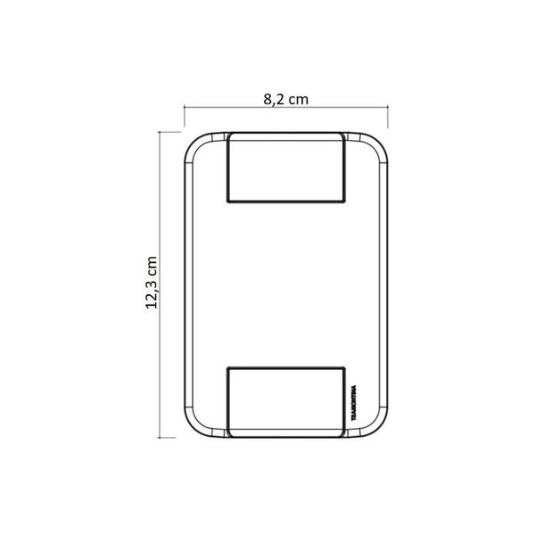 Imagem de Placa Cega 4x2 Tramontina Tablet Branca 120 unidades