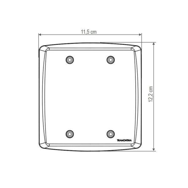 Imagem de Placa Cega 4x4 Branco Lux 2 Tramontina - Tramontina Elétrica