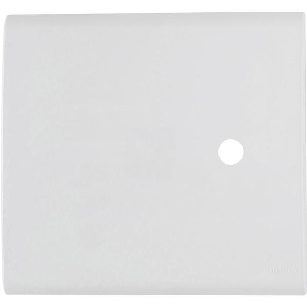 Placa com 1 Furo 4x4 9,5 mm Tramontina Liz Branca Imagem de Placa com 1 Furo 4x4 9,5 mm Tramontina Liz Branca