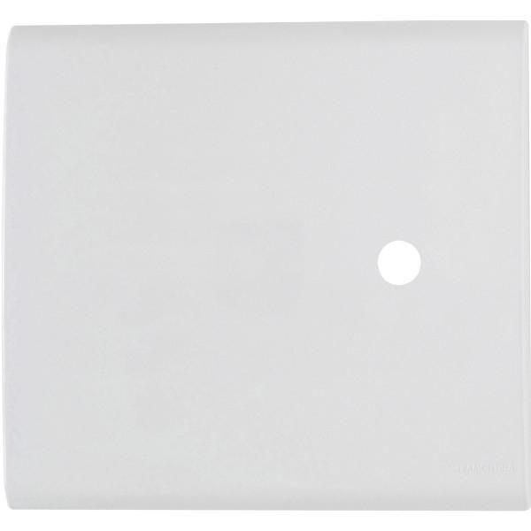 Placa com 1 Furo 4x4 9,5 mm Tramontina Liz Branca Imagem de Placa com 1 Furo 4x4 9,5 mm Tramontina Liz Branca