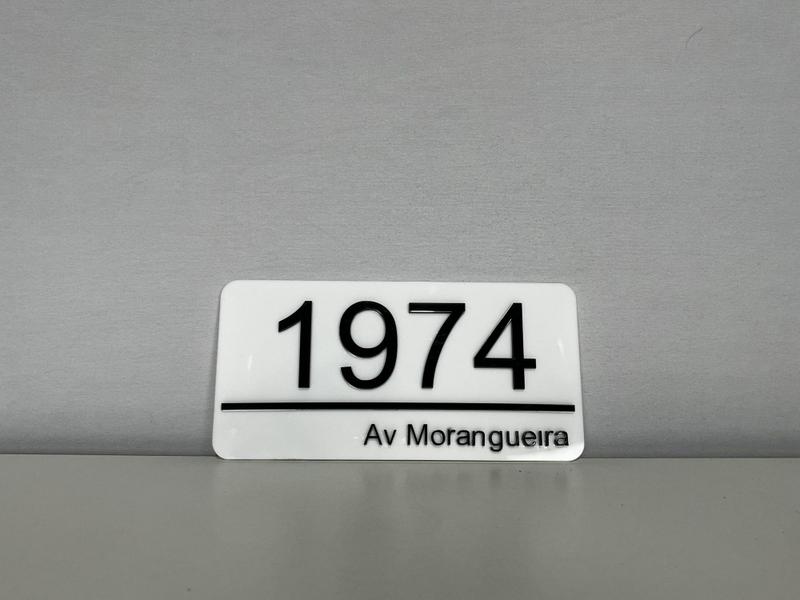 Placa com números para casas personalizada - OEM Imagem de Placa com números para casas personalizada