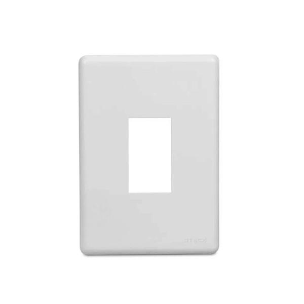 Imagem de Placa Com Suporte 4x2 1 Módulo Vertical Branco Stella - Stec