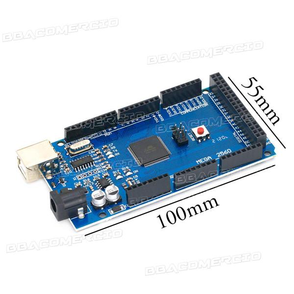 Imagem de Placa Compatível Arduino Mega 2560 Ch340 Atmega2560 com Cabo