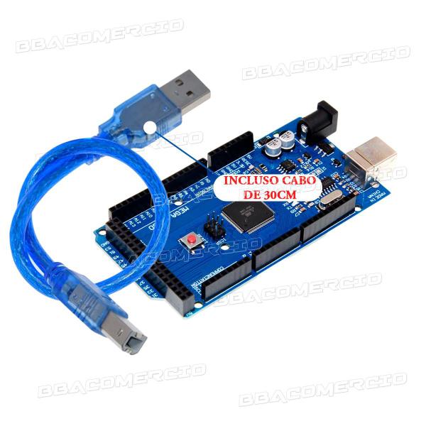 Imagem de Placa Compatível Com Arduino Mega 2560 Atmega2560 + Cabo Usb