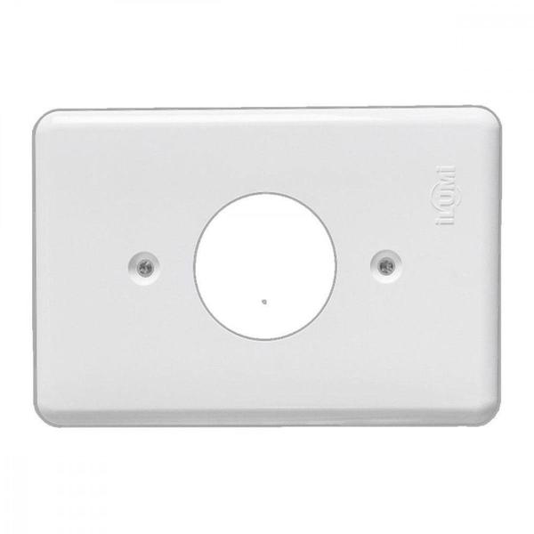 Imagem de Placa Conjunto Ilumi Stylus Branco 4X2 - 1 Tomada Redonda - 2048