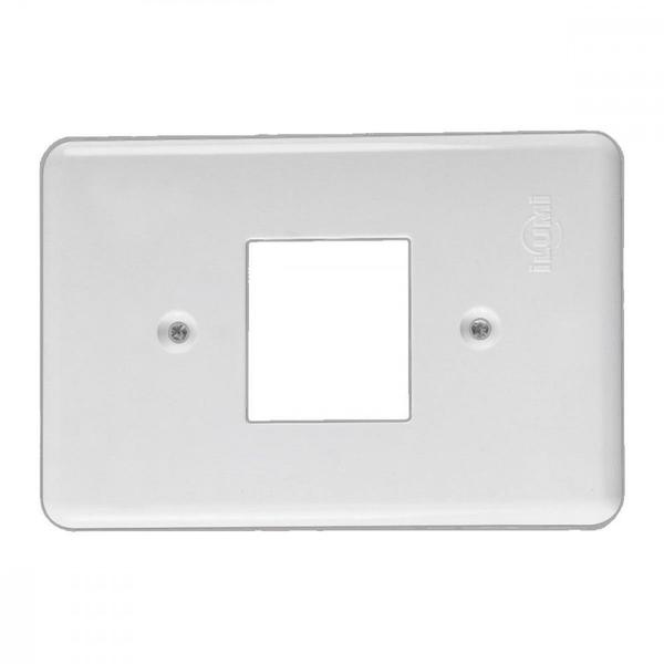 Imagem de Placa Conjunto Ilumi Stylus Branco 4X2 - 2 Interuptores - 2050