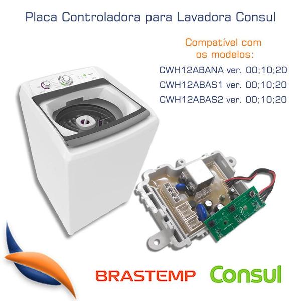 Imagem de Placa Controle Lavadora Consul Cwh12 W11387505 110v / W11388859