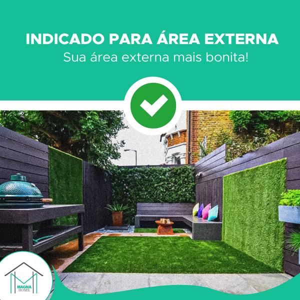 Imagem de Placa de Buchinho 50x50 Misto com Proteção UV - Grama Artificial para Muro Ingles / Jardim Vertical - Magna Home