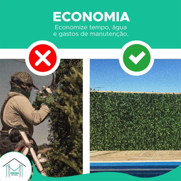 Imagem de Placa de Buchinho 60x40 Tipo Grama - Grama Artificial para Muro Ingles / Jardim Vertical - Magna Home