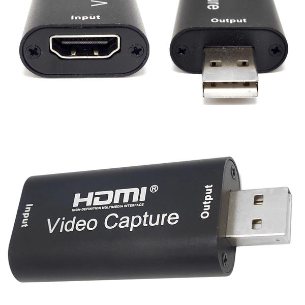 Imagem de Placa De Captura mini portátil Usb 2.0 HDMI streaming obs áudio e vídeo