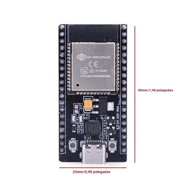 Imagem de Placa de Desenvolvimento ESP32 Dual Core com WiFi e Bluetooth - Módulo ESP-WROOM-32 (38 pinos)