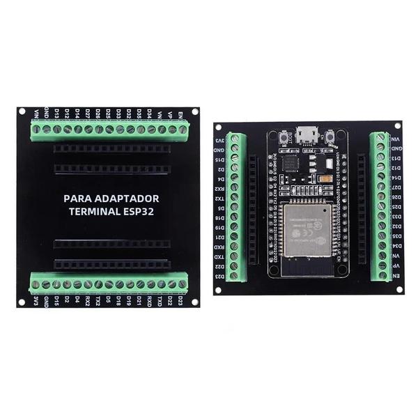 Imagem de Placa de Desenvolvimento ESP32 Dual Core - WiFi, Bluetooth e Baixo Consumo (32u, 30 pinos)