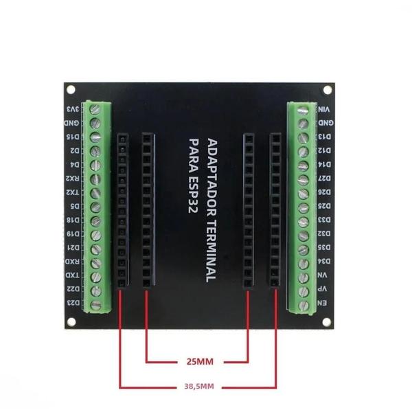 Imagem de Placa de Desenvolvimento ESP32 Dual Core - WiFi, Bluetooth e Baixo Consumo (32u, 30 pinos)