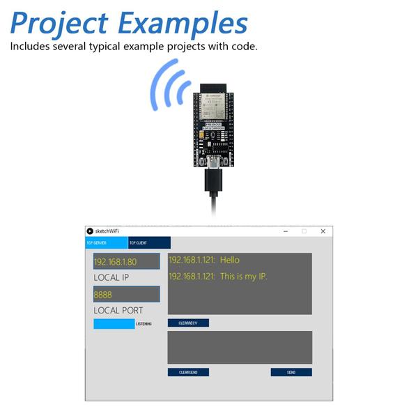 Imagem de Placa de desenvolvimento FREENOVE ESP32-WROOM (pacote com 2) com conexão sem fio