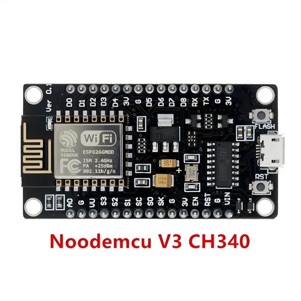 Imagem de Placa De Desenvolvimento WIFI Sem Fio NodemCU V3 Lua ESP8266 ESP-12E CH340 CP2102 CH9102X