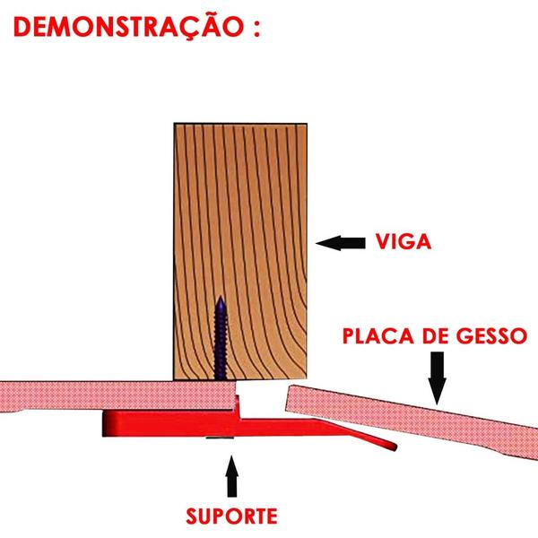 Imagem de Placa De Encaixe Para Forro Modular Gesso Drywall Casa Profissional