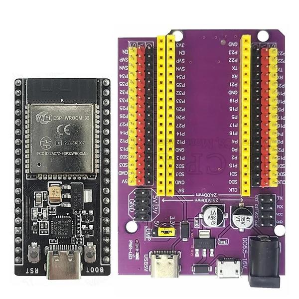 Imagem de Placa de Expansão ESP32 Dual Core com WiFi, Bluetooth e CP2102 - 38 pinos, 24G, Baixo Consumo