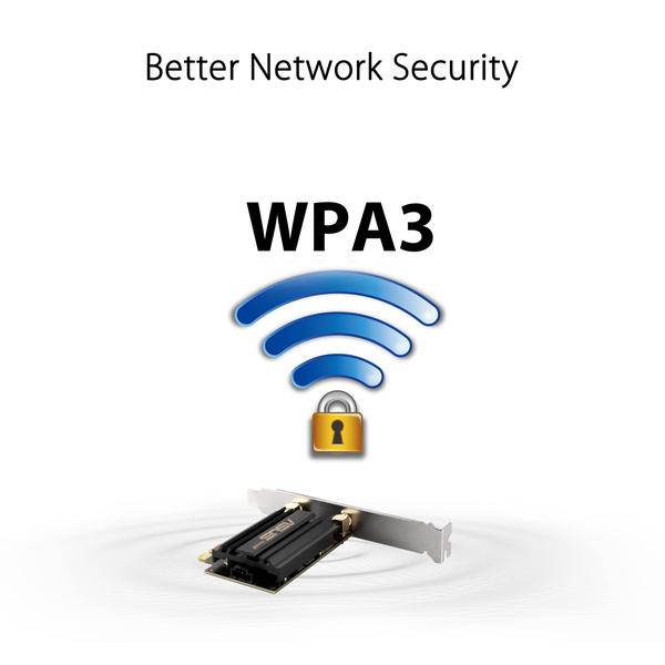 Imagem de Placa de expansão WiFi 6E + Bluetooth 5.2 PCI-E ASUS PCE-AXE58BT