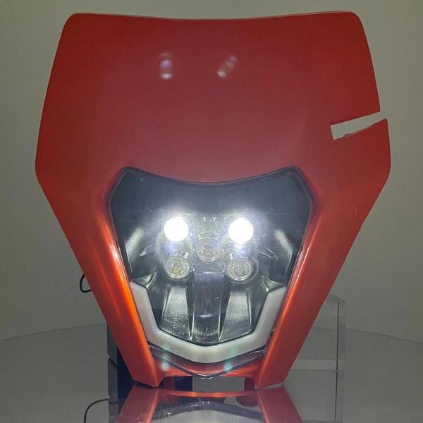 Imagem de Placa de Farol LED Universal para Motocicleta KTM - Dirt Bike, Motocross, Supermoto e Enduro (125, 250, 300)