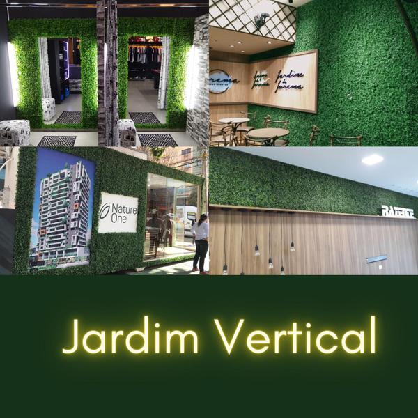 Imagem de Placa de Grama Jardim Vertical Artificial Buchinho 40 X 60 kit com 2