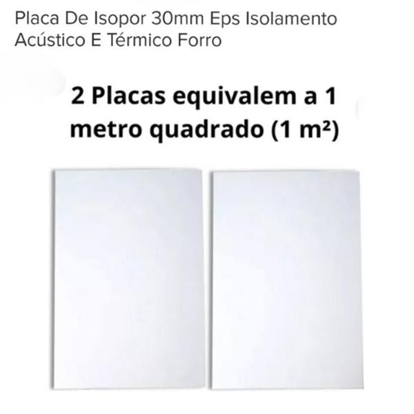 Imagem de Placa de Isopor Isolamento 100x50x5cm - Kit com 04 placas 