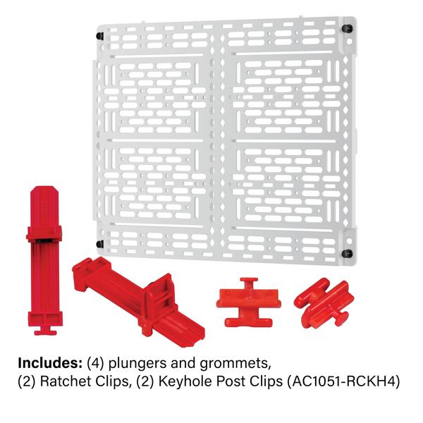 Imagem de Placa de montagem Legrand OnQ Universal 25,4 cm com 2 braçadeiras de raquete