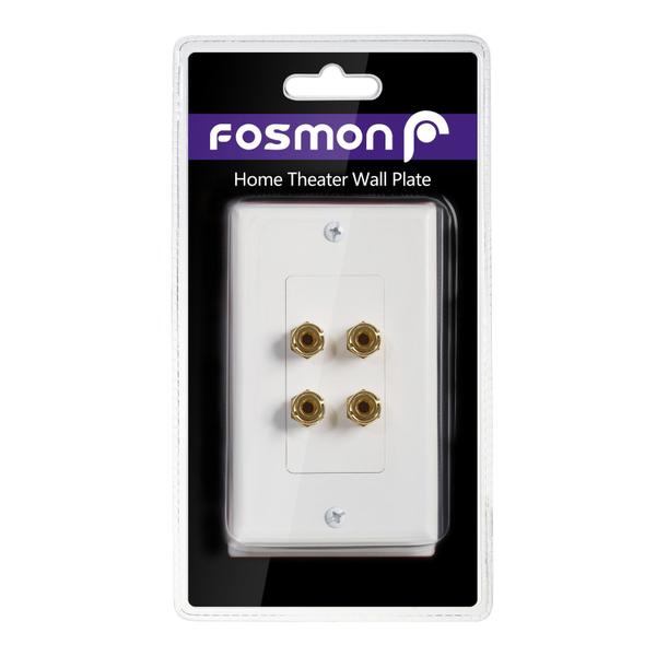 Imagem de Placa de parede Fosmon Home Theater banhada a ouro, cobre branco