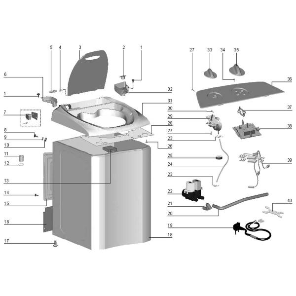 Imagem de Placa De Potência Para Lavadora De Roupas Electrolux LTE06 - 64502027 64800653