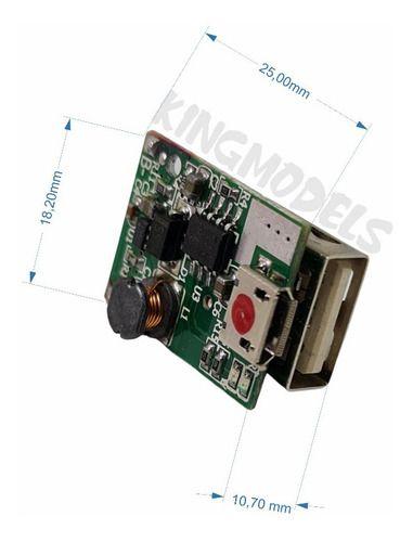 Imagem de Placa De Proteção Bms 1s 3a Carga Micro Usb - Saída Usb