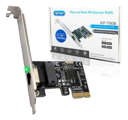 Imagem de Placa de Rede PCIe Knup KP-T90B 10/100/1000Mbps RJ45