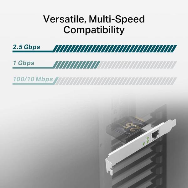 Imagem de Placa de rede TP-Link TX201 2,5 GB PCIe para 2,5 Gigabit Ethernet