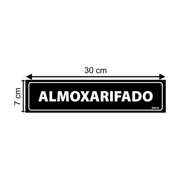 Imagem de Placa De Sinalização Almoxarifado 30x7 Ecom IA - A-408 F9e