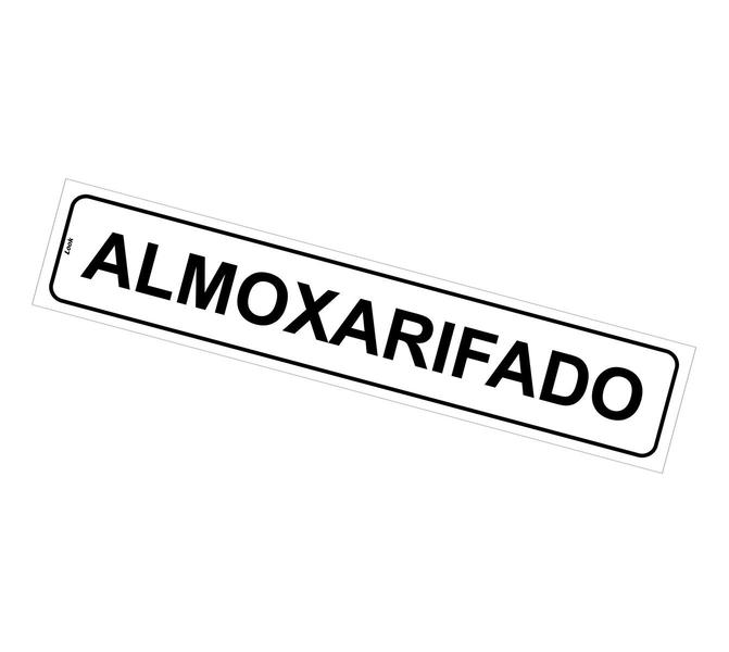 Imagem de Placa de Sinalização Autoadesiva para Setor Almoxarifado, Depósito e Armazém Almox - Poliestireno 