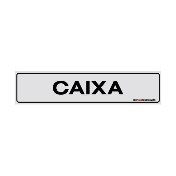 Imagem de Placa De Sinalização Caixa 30x7 Qi Comunicação - B-501 Q1a