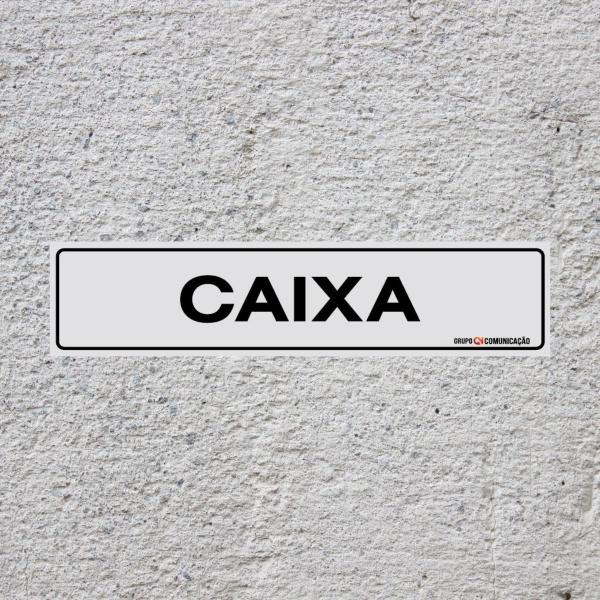 Placa De Sinalização Caixa 30x7 Qi Comunicação - B-501 Q1a Imagem de Placa De Sinalização Caixa 30x7 Qi Comunicação - B-501 Q1a