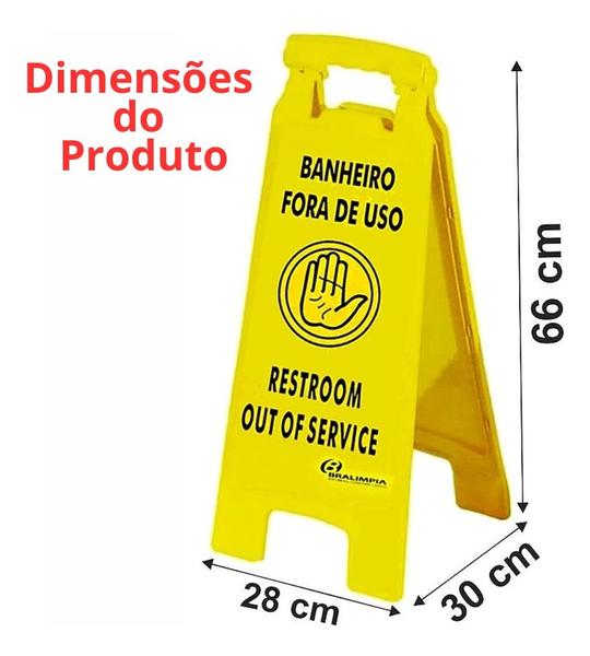 Imagem de Placa De Sinalização Cuidado Em Manutenção Bralimpia