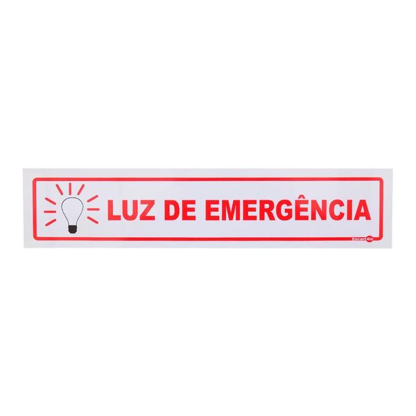 Imagem de Placa de Sinalização LUZ DE EMERGÊNCIA  Ref PS 120 ENCARTALE