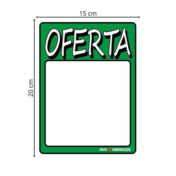 Imagem de Placa De Sinalização Oferta 15x20 Qi Comunicação - P-19 Q1a