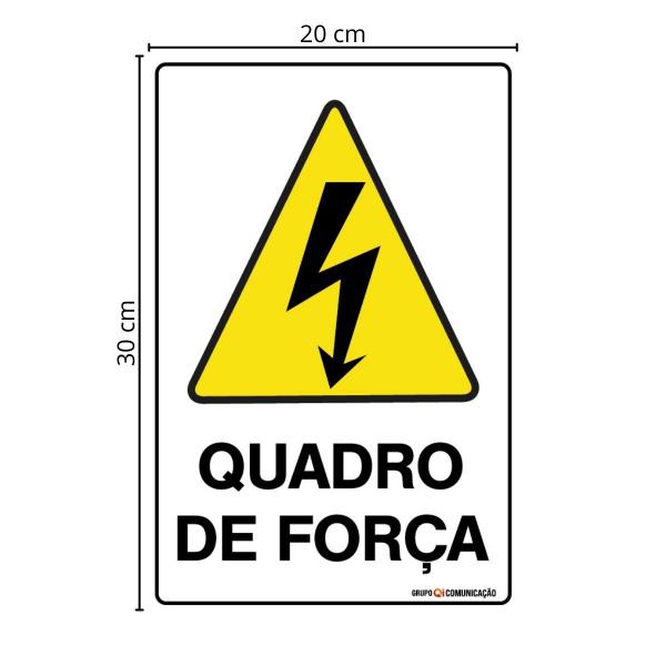 Imagem de Placa De Sinalização Quadro De Força 20x30 Qi Comunicação - S-217/1 Q1A