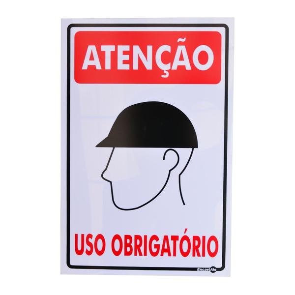 Imagem de Placa de Sinalização USO OBRIGATÓRIO DE CAPACETE PS84 ENCARTALE