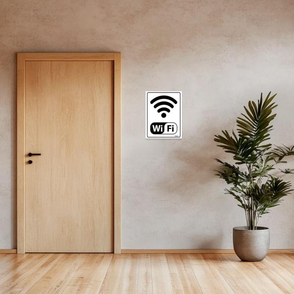 Imagem de Placa De Sinalização Wi-fi 15x20 Ecom IA - S-235/1 F9e