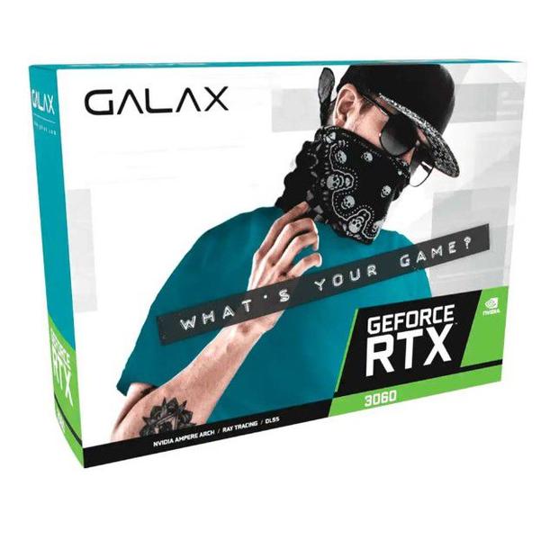 Imagem de Placa de Video Galax Geforce RTX 3060 (1-CLICK OC) OC 12GB GDDR6 192BITS - 36NOL7MD1VOC