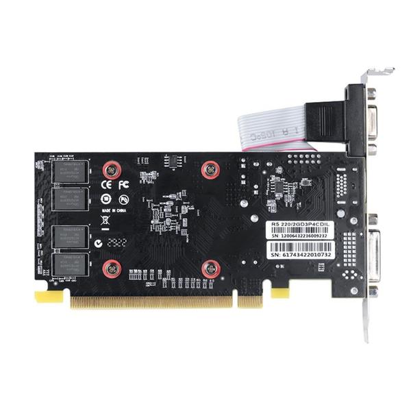 Imagem de Placa de Vídeo  R5 220 PCyes AMD Radeon, 2GB DDR3, 64 Bits, Low Profile - PVR52202GBR364