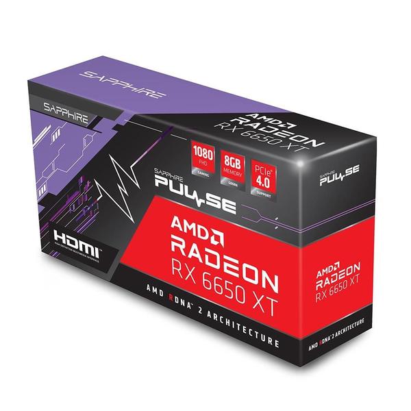 Placa de Vídeo RX 6650 XT Pulse Gaming OC AMD Sapphire, 8GB Placa de Vídeo RX 6650 XT Pulse Gaming OC AMD Sapphire, 8GB