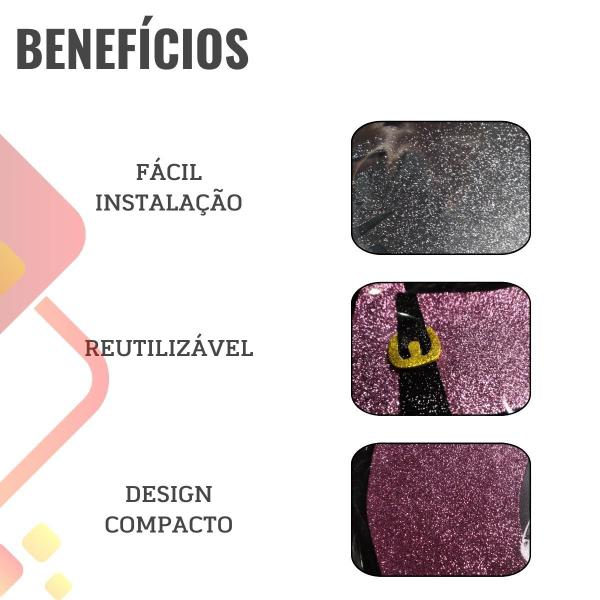 Imagem de Placa Decorativa Halloween Bruxa Glitter - 1 Unidade