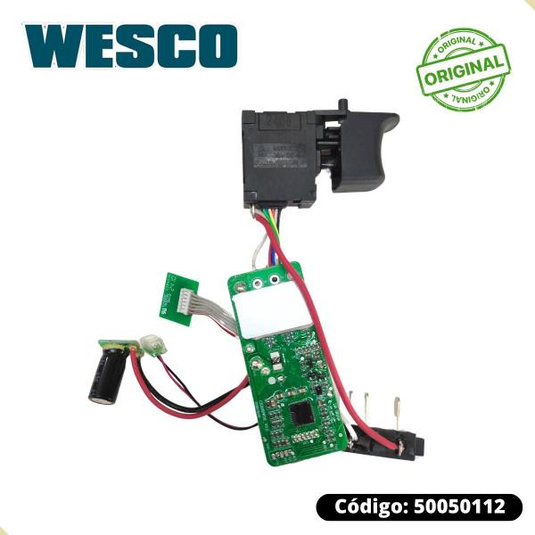 Imagem de Placa e Interruptor ( PCB ) p/ Chave de Impacto Wesco Ws2407