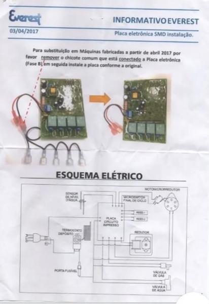 Imagem de Placa Eletrônica Máquina Gelo Everest Egc50A Egc75A Egc100A